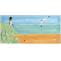 Lighthouse left panorama hand-painted tile