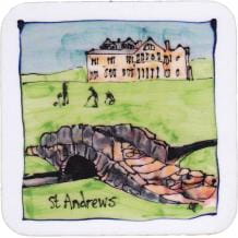 St Andrews golf cork coaster