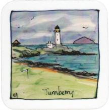Turnberry golf cork coaster
