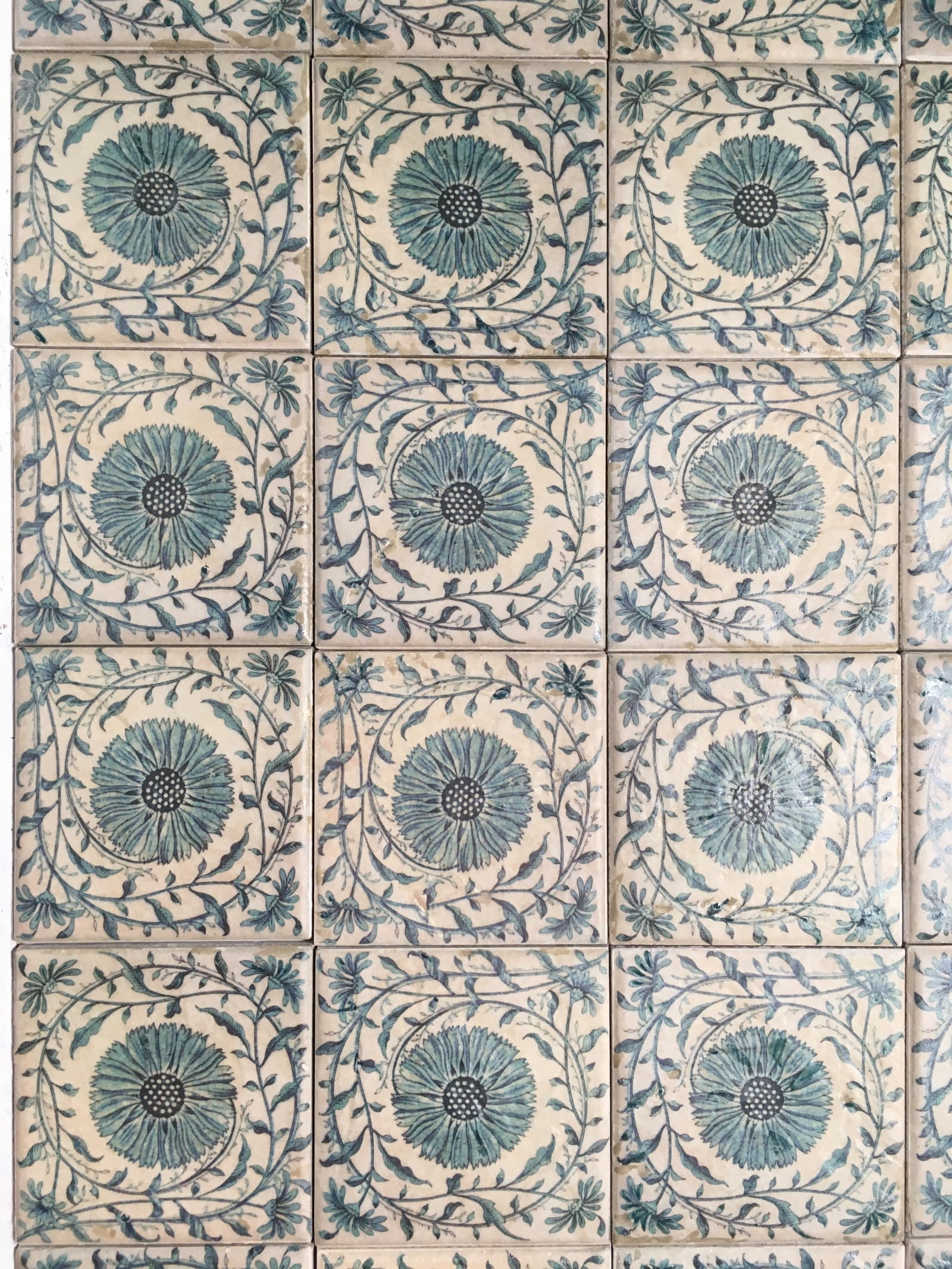 printed tiles for a fireplace surround