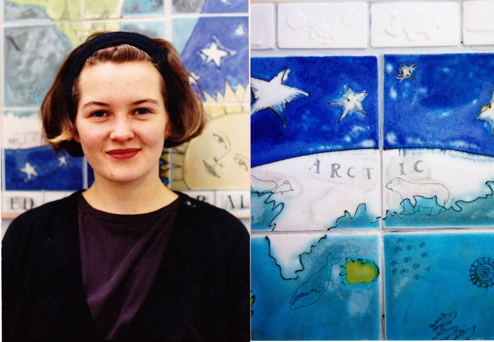 oooh my - I look about 15! This was during my Masters Degree show in (ahem) 199........!