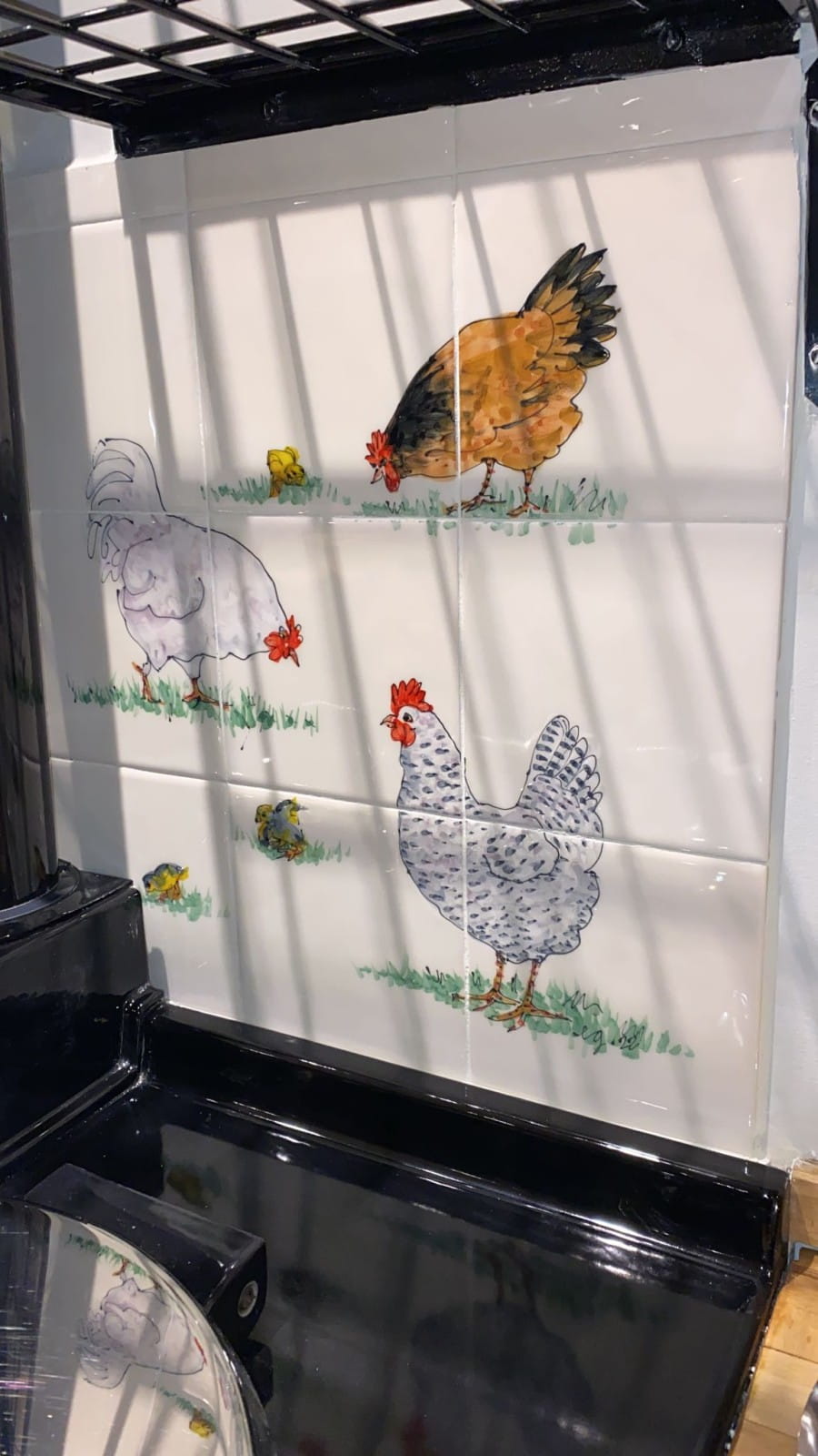 detail of hens