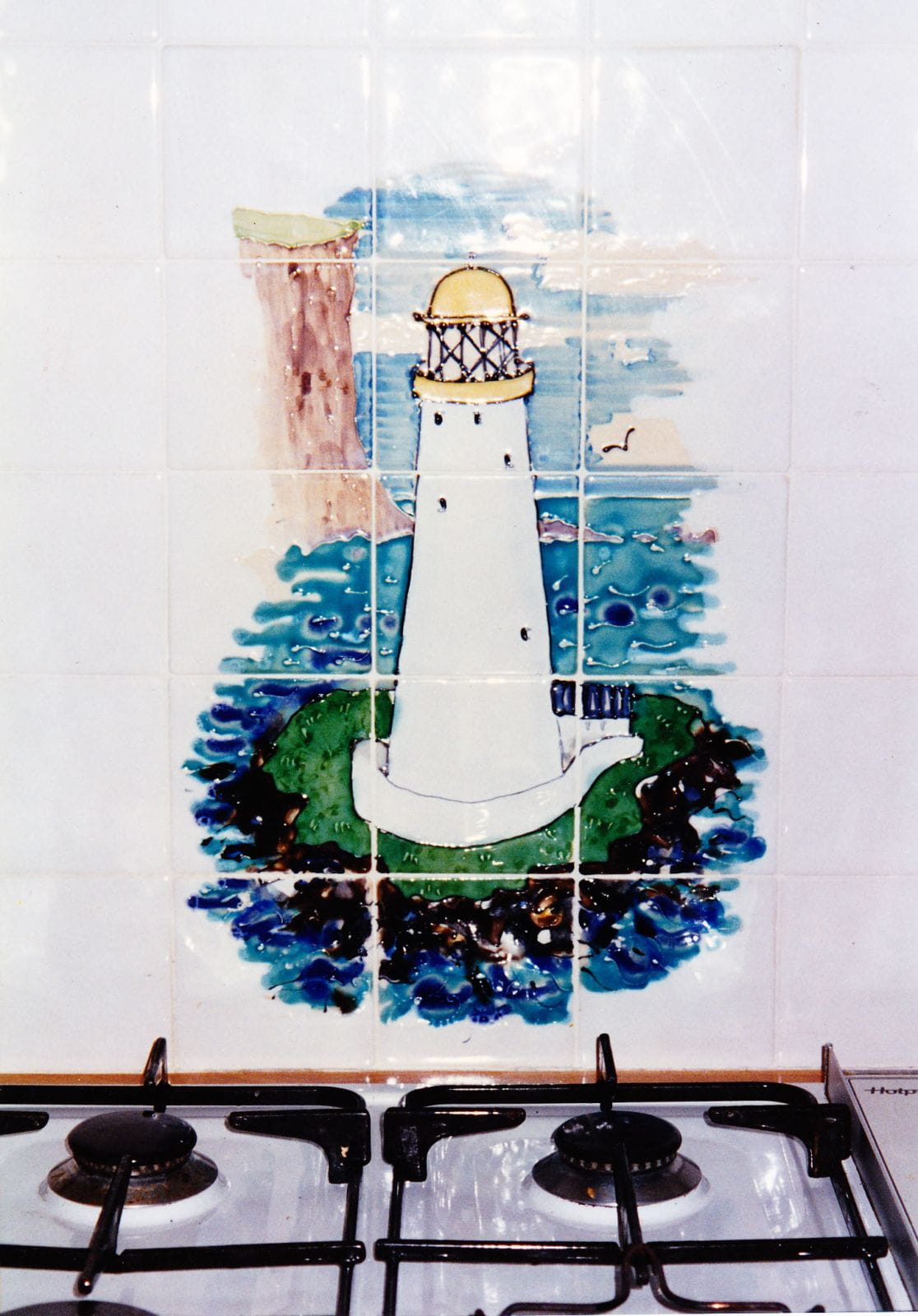 part of a series of lighthouses made for a kitchen