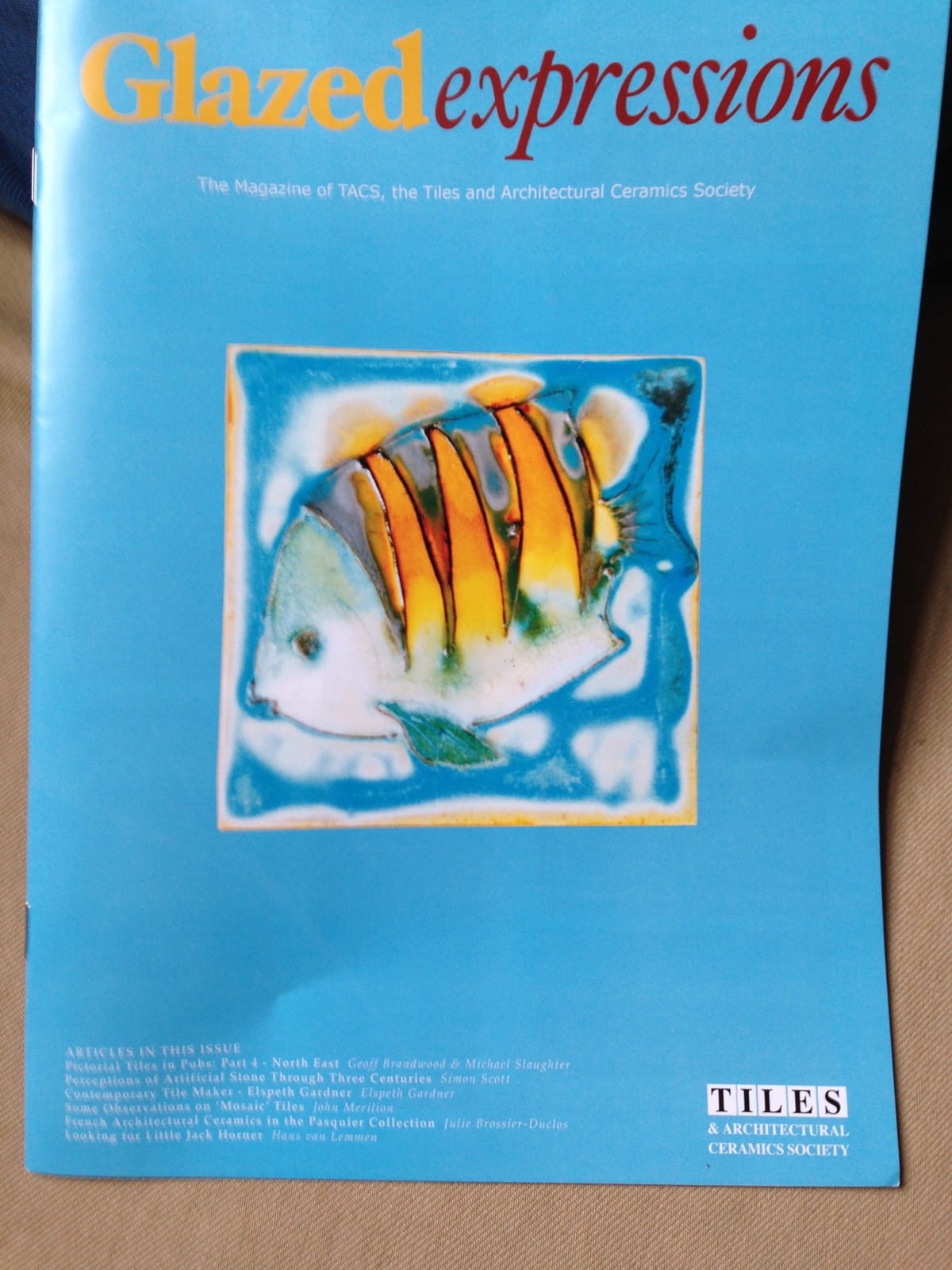 I've been a cover girl! (Well, my tile has been :) )