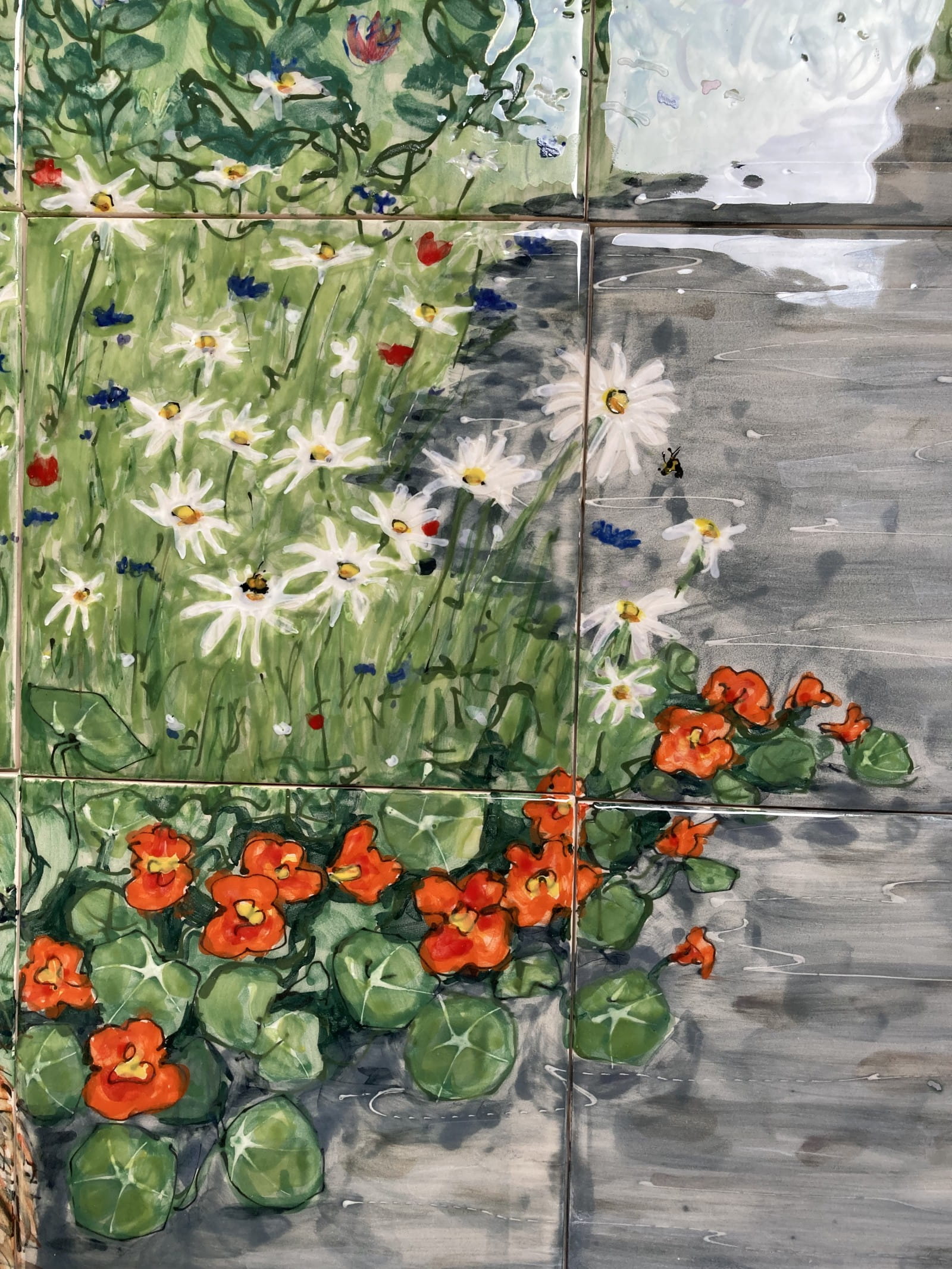 detail from large garden panel