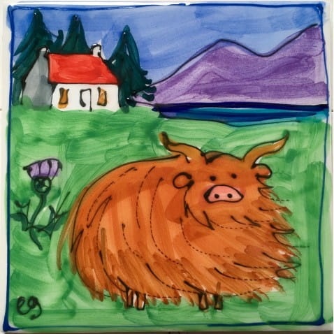 New! Windy cow and house