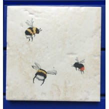 NEW size - Bee tile coasters