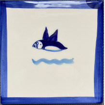 Delft style flying Puffin