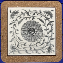 Grey Floral Trivet