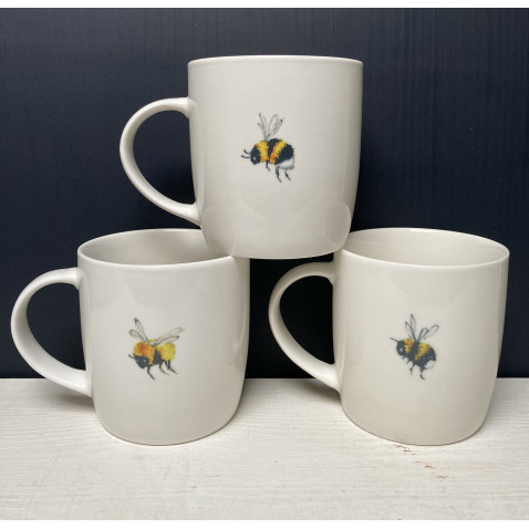 Bee bone china mug