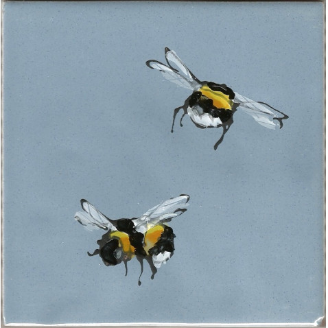 examples of bespoke and commissioned tiles with bees