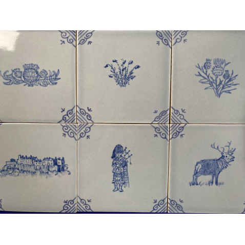 examples of commissioned and bespoke delft style tiles