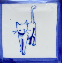 Delft style Standing Cat