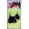 Portrait Scottie dog and house long hand-painted tile