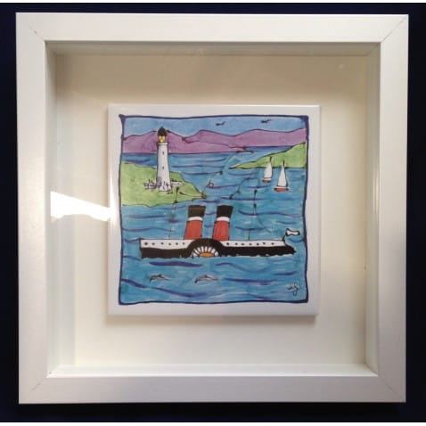 Waverley and Lighthouse printed large tile