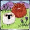 Highland Cow and Sheep large tile