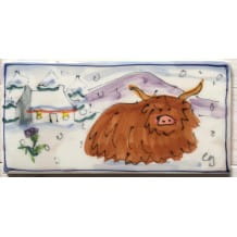 Winter Highland Cow